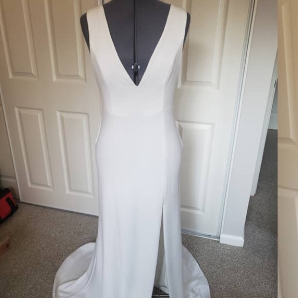 Beautiful custom designed wedding gown